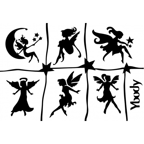 gsb59-53002 a5 theme stencil fairies